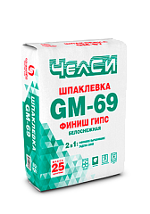 ШПАКЛЕВКА БЕЛОСНЕЖНАЯ ЧЕЛСИ-ФИНИШ ГИПС GM-69